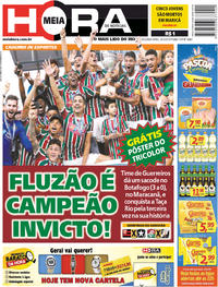 Capa do jornal Meia Hora 26/03/2018