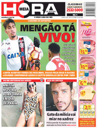 Capa do jornal Meia Hora 26/04/2018