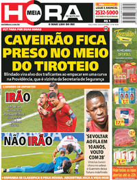 Capa do jornal Meia Hora 26/06/2018