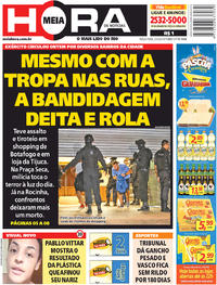 Capa do jornal Meia Hora 27/03/2018
