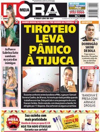 Capa do jornal Meia Hora 29/01/2018