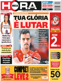 Capa do jornal Meia Hora 29/08/2018