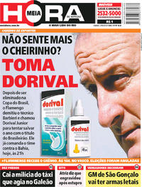 Capa do jornal Meia Hora 29/09/2018