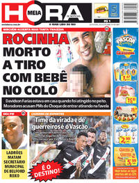Capa do jornal Meia Hora 30/03/2018