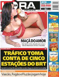 Capa do jornal Meia Hora 30/05/2018