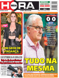 Capa do jornal Meia Hora 30/09/2018
