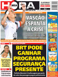 Capa do jornal Meia Hora 31/05/2018