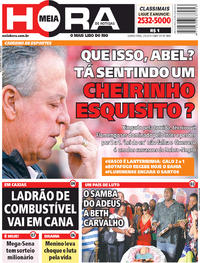 Capa do jornal Meia Hora 02/05/2019