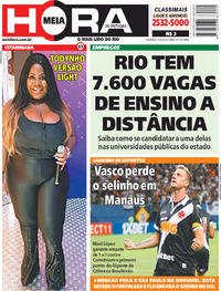 Capa do jornal Meia Hora 05/05/2019