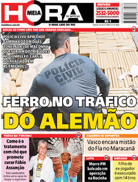 Capa do jornal Meia Hora 09/03/2019