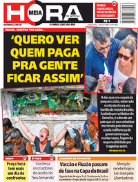 Capa do jornal Meia Hora 11/04/2019