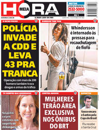 Capa do jornal Meia Hora 17/04/2019