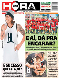 Capa do jornal Meia Hora 20/01/2019