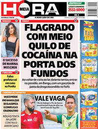 Capa do jornal Meia Hora 24/03/2019
