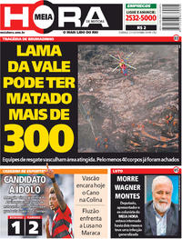 Capa do jornal Meia Hora 27/01/2019