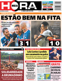 Capa do jornal Meia Hora 28/01/2019