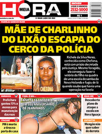 Capa do jornal Meia Hora 30/03/2019