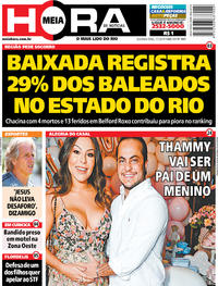 Capa do jornal Meia Hora 01/07/2019