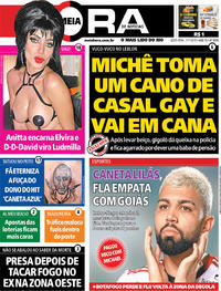 Capa do jornal Meia Hora 01/11/2019
