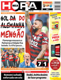 Capa do jornal Meia Hora 02/09/2019