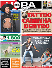 Capa do jornal Meia Hora 02/11/2019