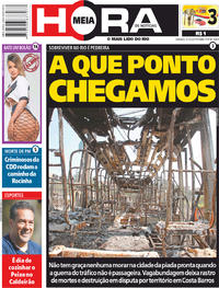 Capa do jornal Meia Hora 05/10/2019