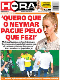 Capa do jornal Meia Hora 06/06/2019