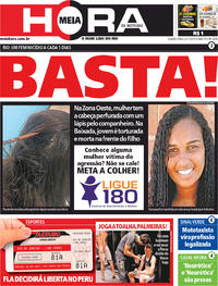Capa do jornal Meia Hora 06/11/2019