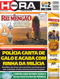 Capa do jornal Meia Hora 09/09/2019
