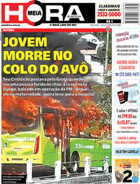 Capa do jornal Meia Hora 13/08/2019