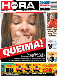 Capa do jornal Meia Hora 14/08/2019