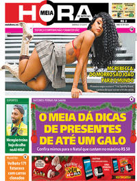 Capa do jornal Meia Hora 15/12/2019