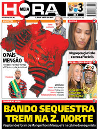 Capa do jornal Meia Hora 18/09/2019