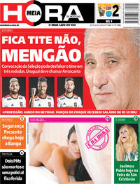 Capa do jornal Meia Hora 20/09/2019