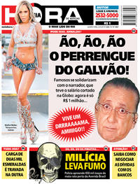 Capa do jornal Meia Hora 22/05/2019