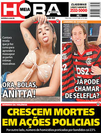 Capa do jornal Meia Hora 23/07/2019