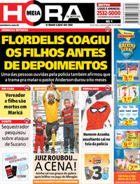 Capa do jornal Meia Hora 23/08/2019