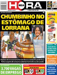 Capa do jornal Meia Hora 26/10/2019