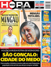 Capa do jornal Meia Hora 29/05/2019