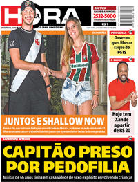 Capa do jornal Meia Hora 31/05/2019