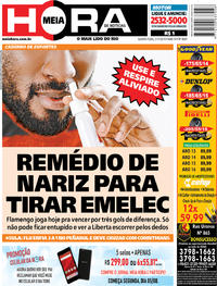Capa do jornal Meia Hora 31/07/2019