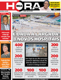 Capa do jornal Meia Hora 01/04/2020