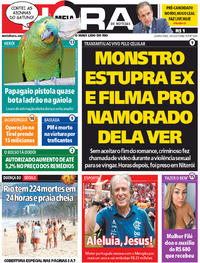 Capa do jornal Meia Hora 03/06/2020