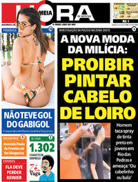 Capa do jornal Meia Hora 04/01/2020