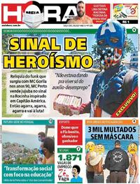 Capa do jornal Meia Hora 04/08/2020