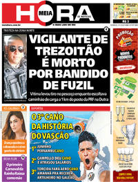 Capa do jornal Meia Hora 05/01/2020