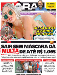 Capa do jornal Meia Hora 05/06/2020