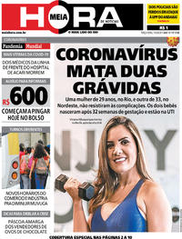 Capa do jornal Meia Hora 07/04/2020