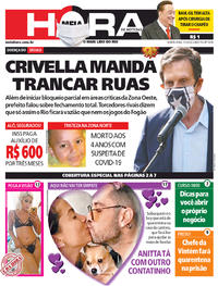 Capa do jornal Meia Hora 07/05/2020