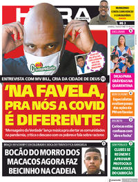 Capa do jornal Meia Hora 07/06/2020